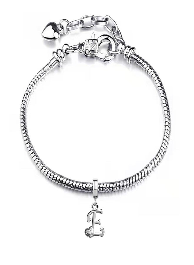 TGLS Heart Letter M Initial Charms Alphabet Letter Dangle Beads Compatible With Pandora Charms Bracelets - Image 2